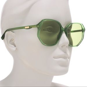 Green Gucci sunglasses